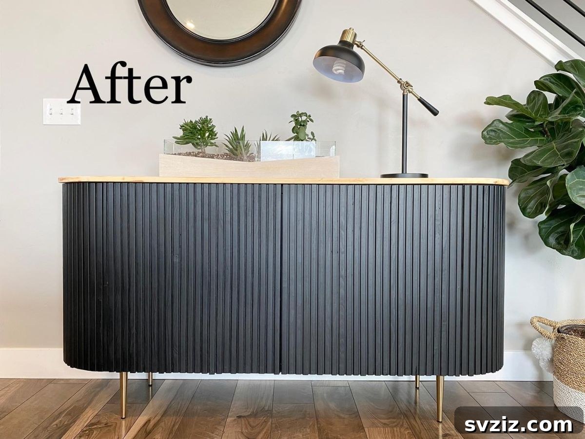 23 Ingenious IKEA Sideboard Makeovers 4 2. DIY Dupe of Crate and Barrel Sideboard