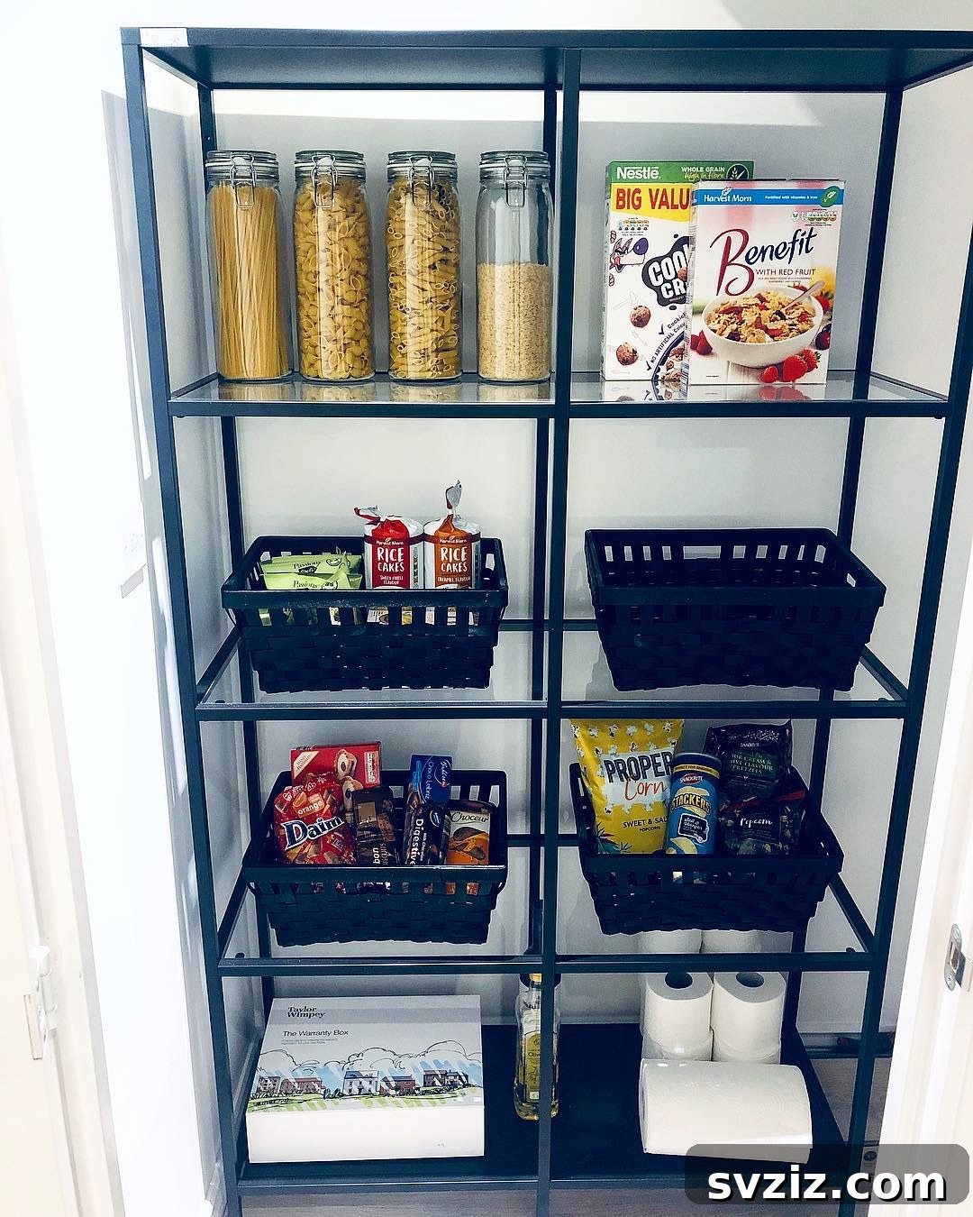 23 Game-Changing IKEA Pantry Hacks 24 23. Sleek and Elegant Open Pantry
