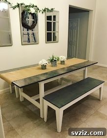 20. Farmhouse Table from a Basic IKEA Table