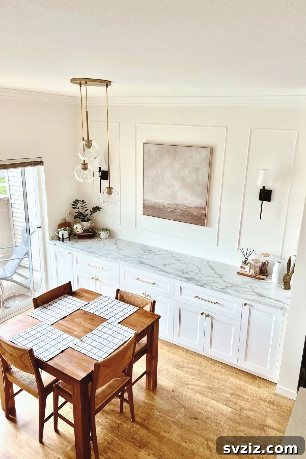 21. Elegant Built-In Sideboard