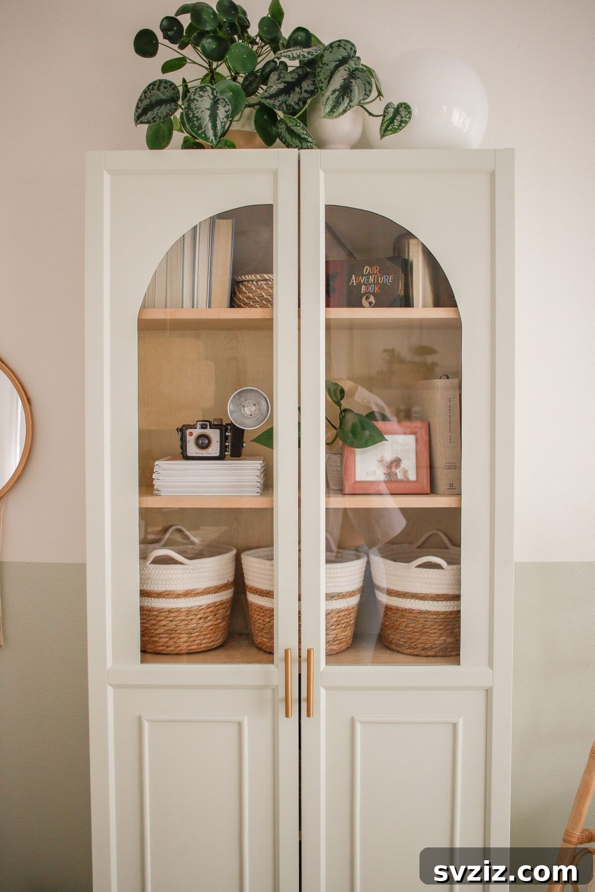 6. DIY Billy Oxberg Arched Cabinet Hack