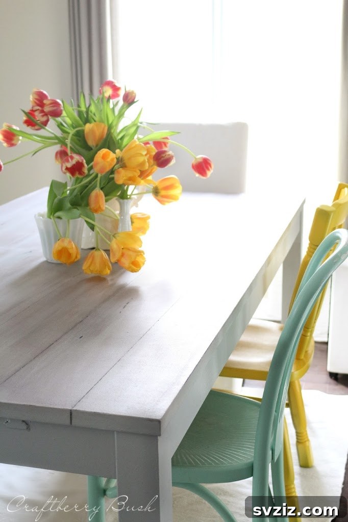 7. Faux Farm Table