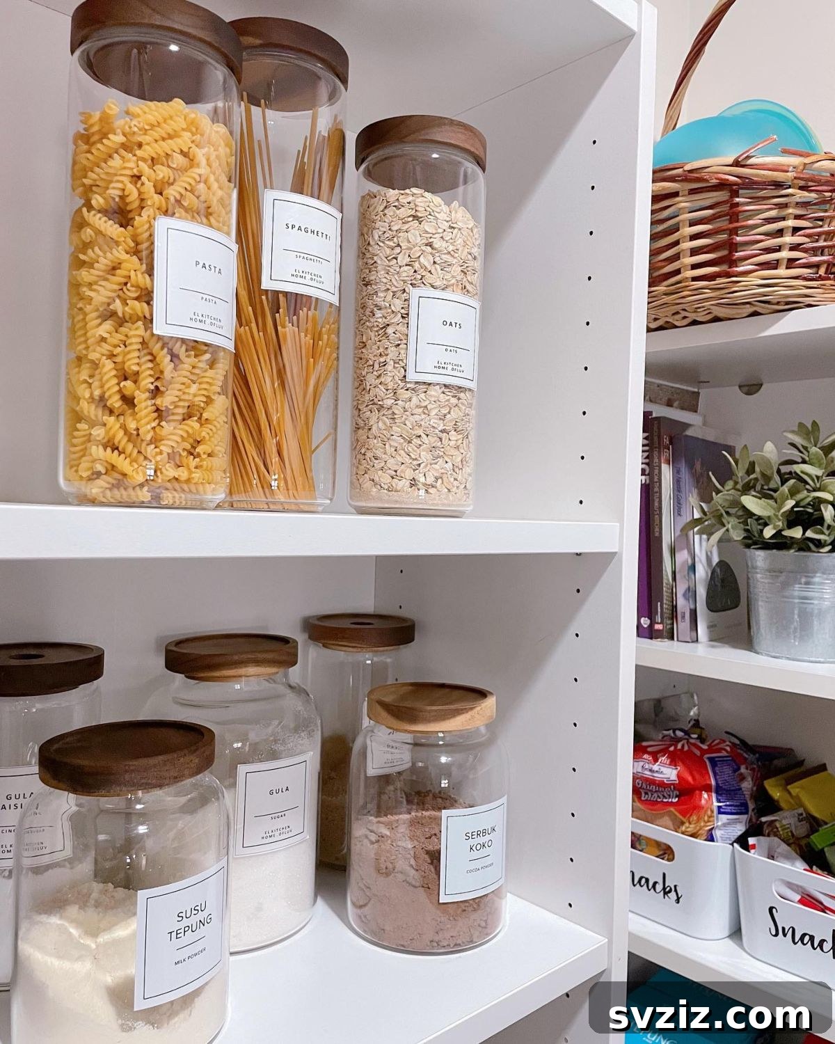 Elevate Your Pantry: 27 Brilliant Strategies for Enduring Order 3 1. Wood Air Tight Jars