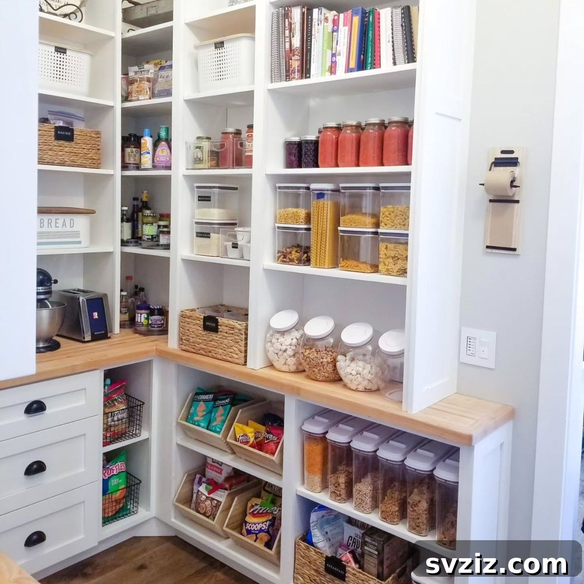 Elevate Your Pantry: 27 Brilliant Strategies for Enduring Order 24 22. Corner Shelves to Maximize Space