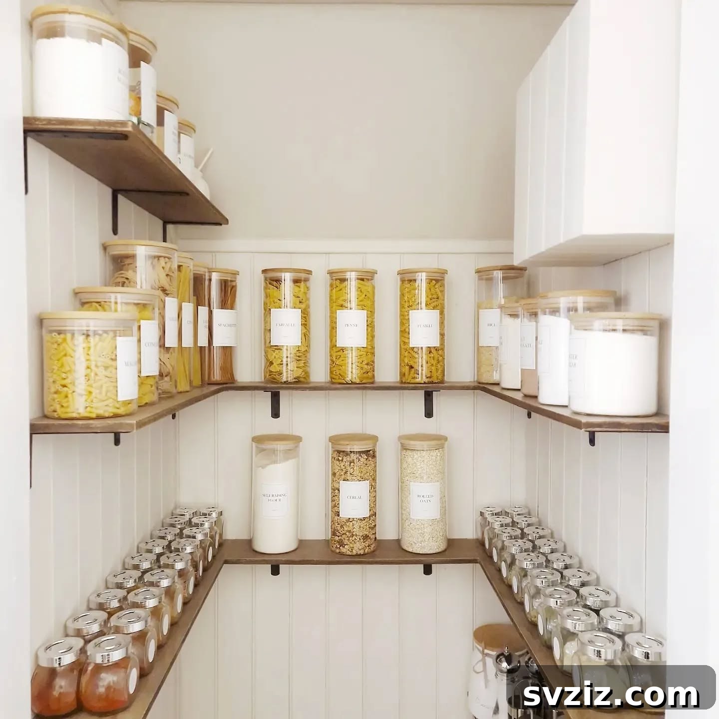 Elevate Your Pantry: 27 Brilliant Strategies for Enduring Order 28 26. Streamlined Storage Jars