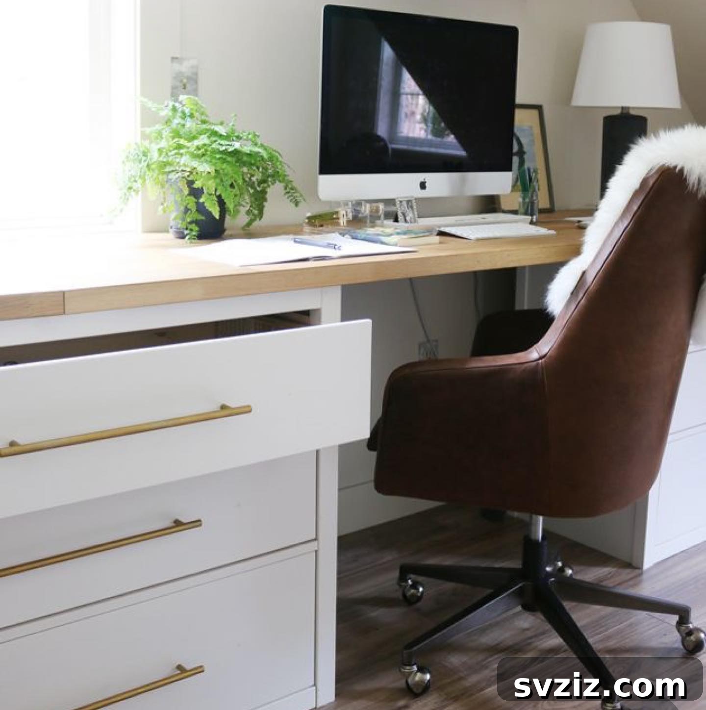 Transform Your Office with Ingenious IKEA Desk Ideas 15 Brass Custom Hardware