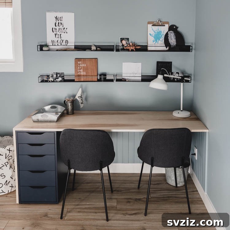Transform Your Office with Ingenious IKEA Desk Ideas 22 IKEA Cozy Double Desk