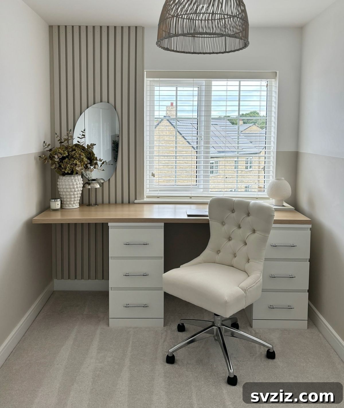 Transform Your Office with Ingenious IKEA Desk Ideas 4 Calm Work Space