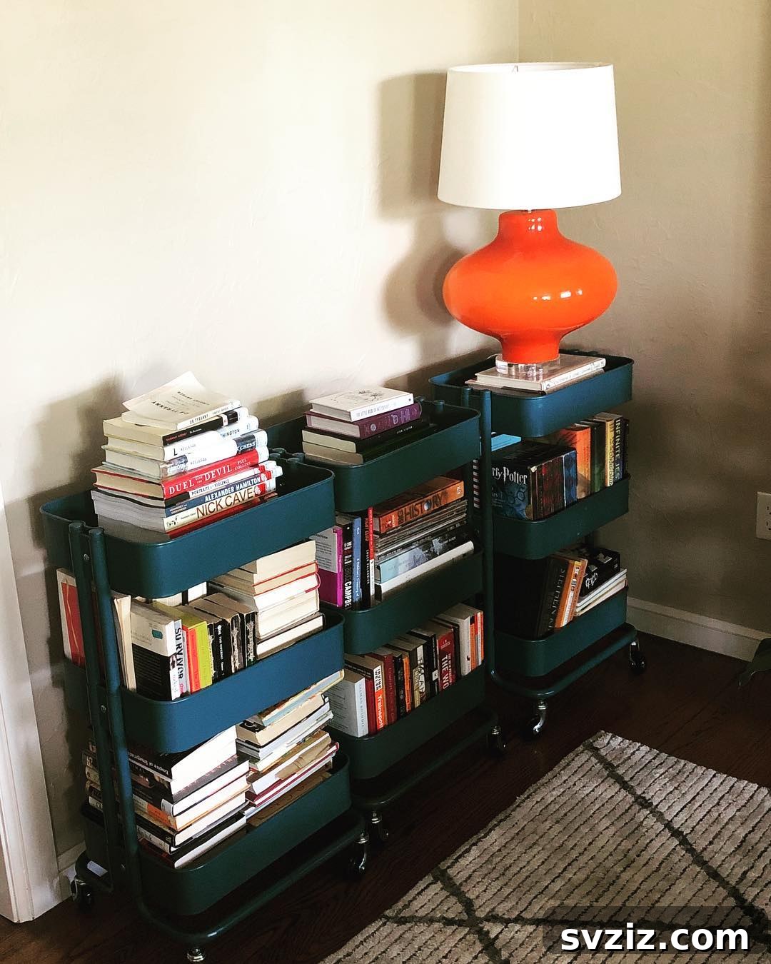 17 Smart IKEA Hacks That Make a Huge Difference 13 Rolling Cart Bookcase