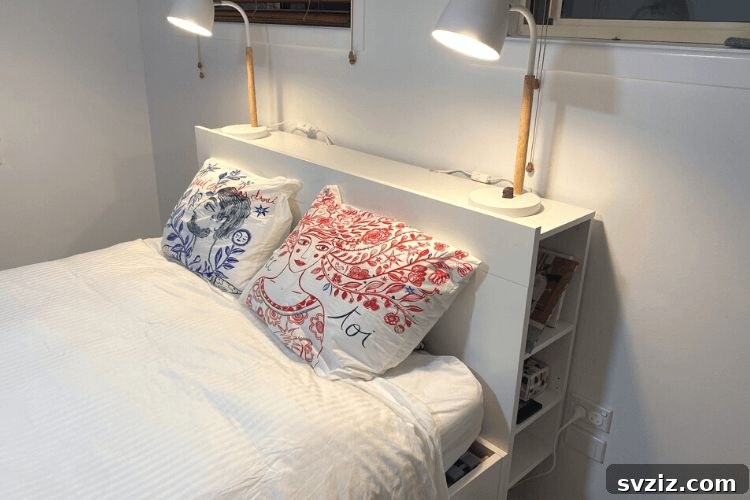 17 Smart IKEA Hacks That Make a Huge Difference 16 Freestanding Headboard