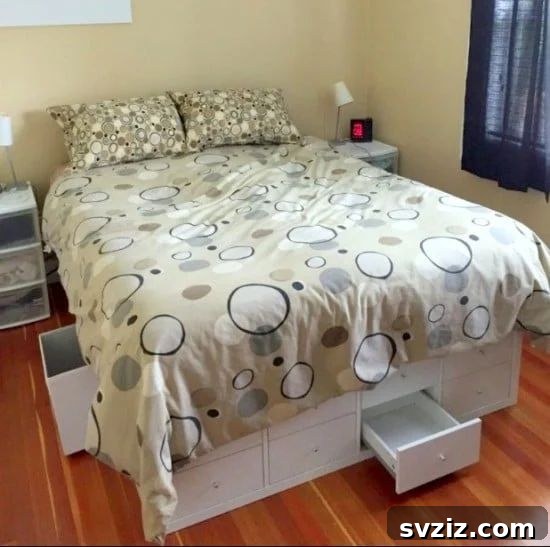 17 Smart IKEA Hacks That Make a Huge Difference 19 Queen Sized Kallax Storage Bed