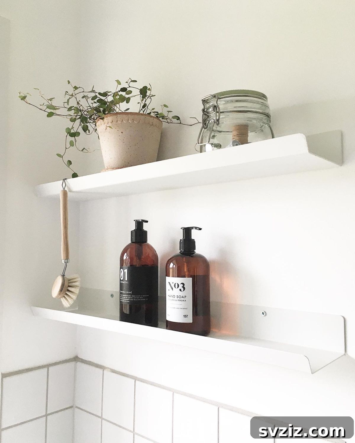 17 Smart IKEA Hacks That Make a Huge Difference 7 Stylish Bathroom Shelving
