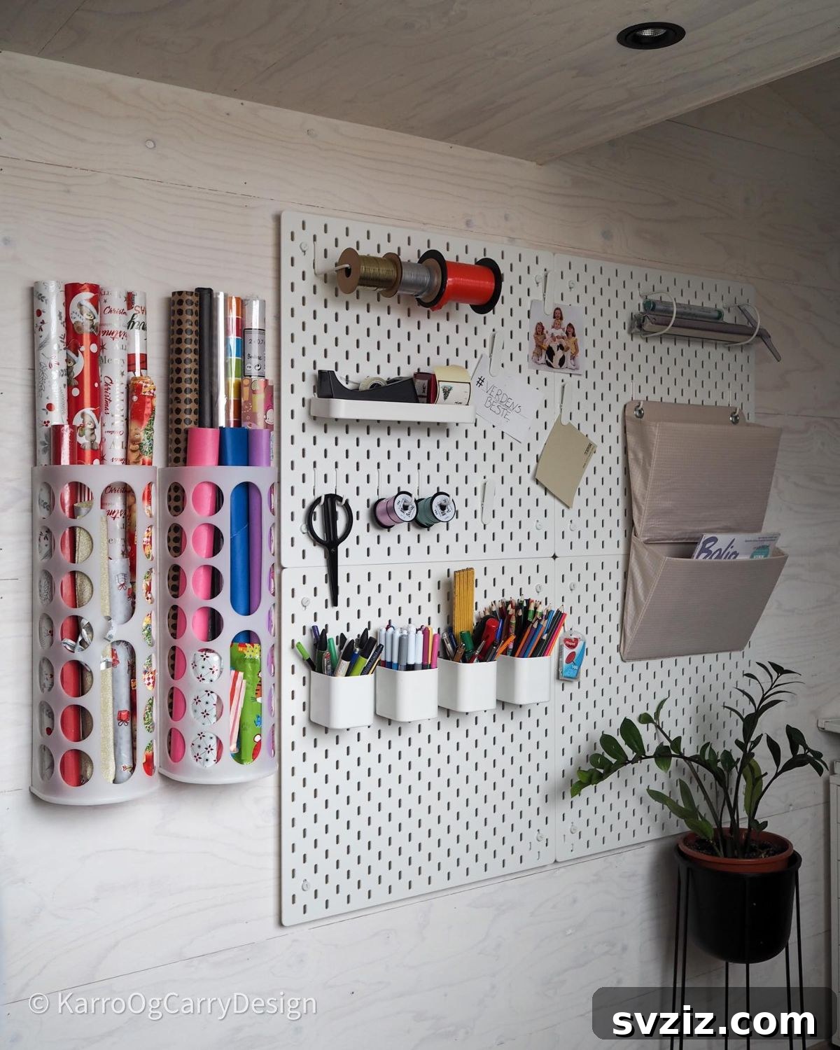 17 Smart IKEA Hacks That Make a Huge Difference 9 Gift Wrapping Station