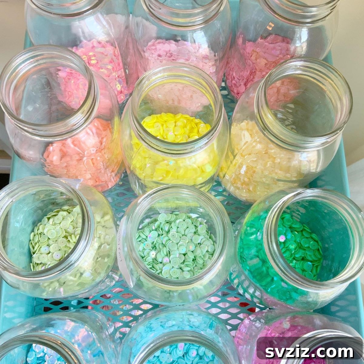Craft Room Bliss 23 Brilliant IKEA Hacks for Your Creative Space 14 Rolling Cart For Sequins