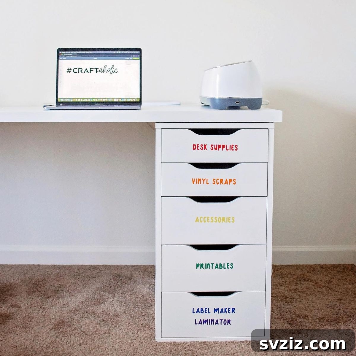 Craft Room Bliss 23 Brilliant IKEA Hacks for Your Creative Space 15 ROYGBIV Drawers!