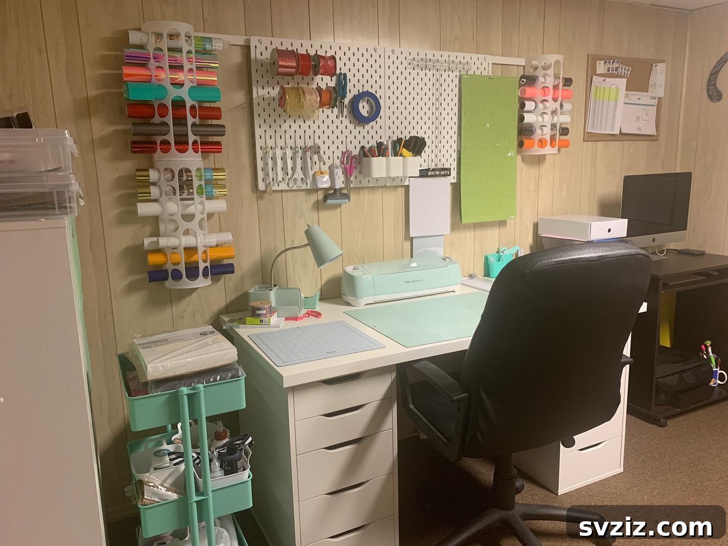 Craft Room Bliss 23 Brilliant IKEA Hacks for Your Creative Space 20 Wall Storage For Vinyl Rolls
