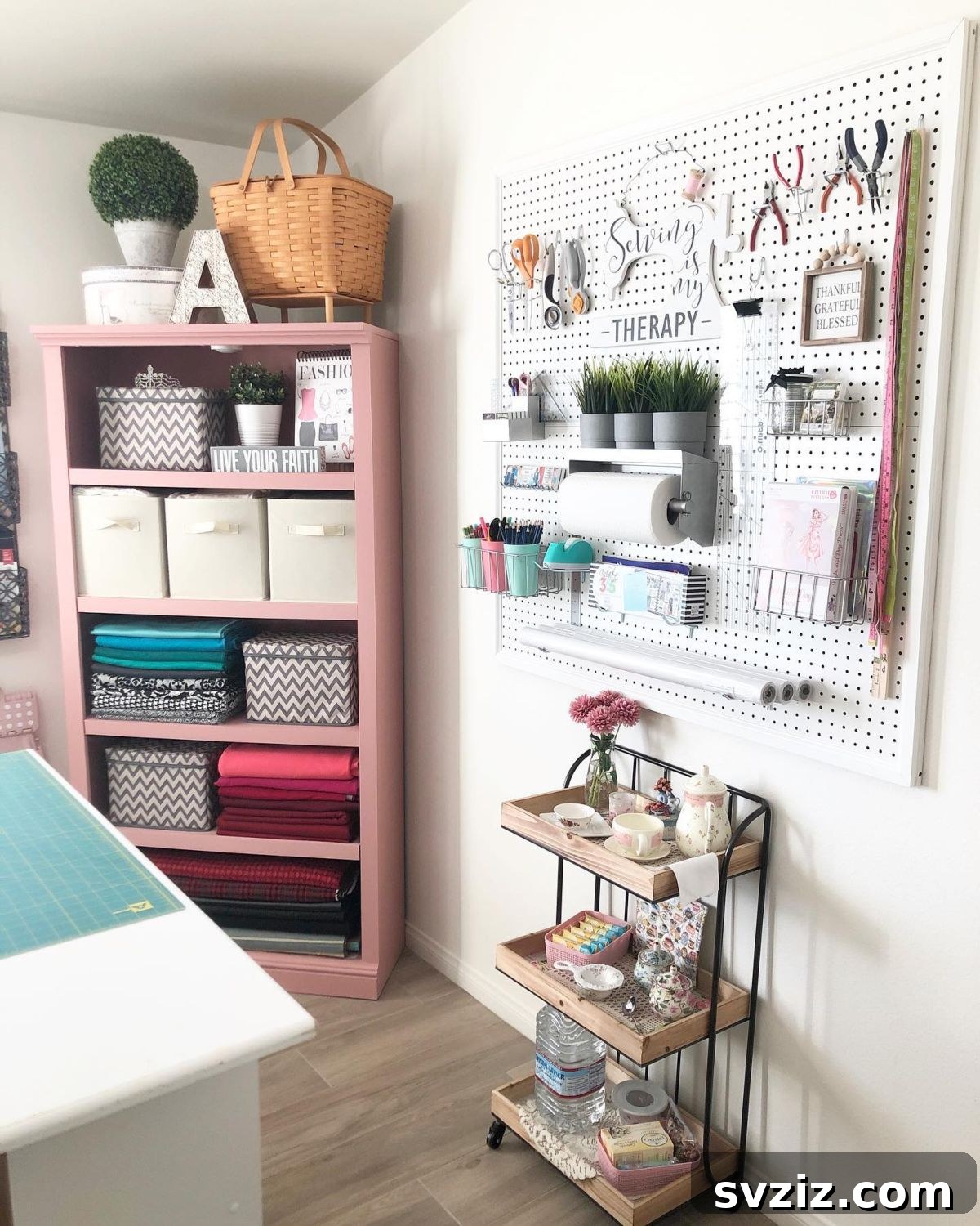 Craft Room Bliss 23 Brilliant IKEA Hacks for Your Creative Space 6 Sewing Studio Makeover