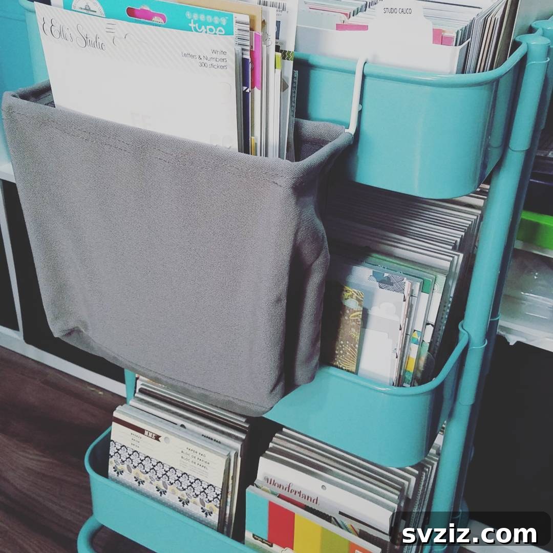 Craft Room Bliss 23 Brilliant IKEA Hacks for Your Creative Space 10 Rolling Carts & Bags