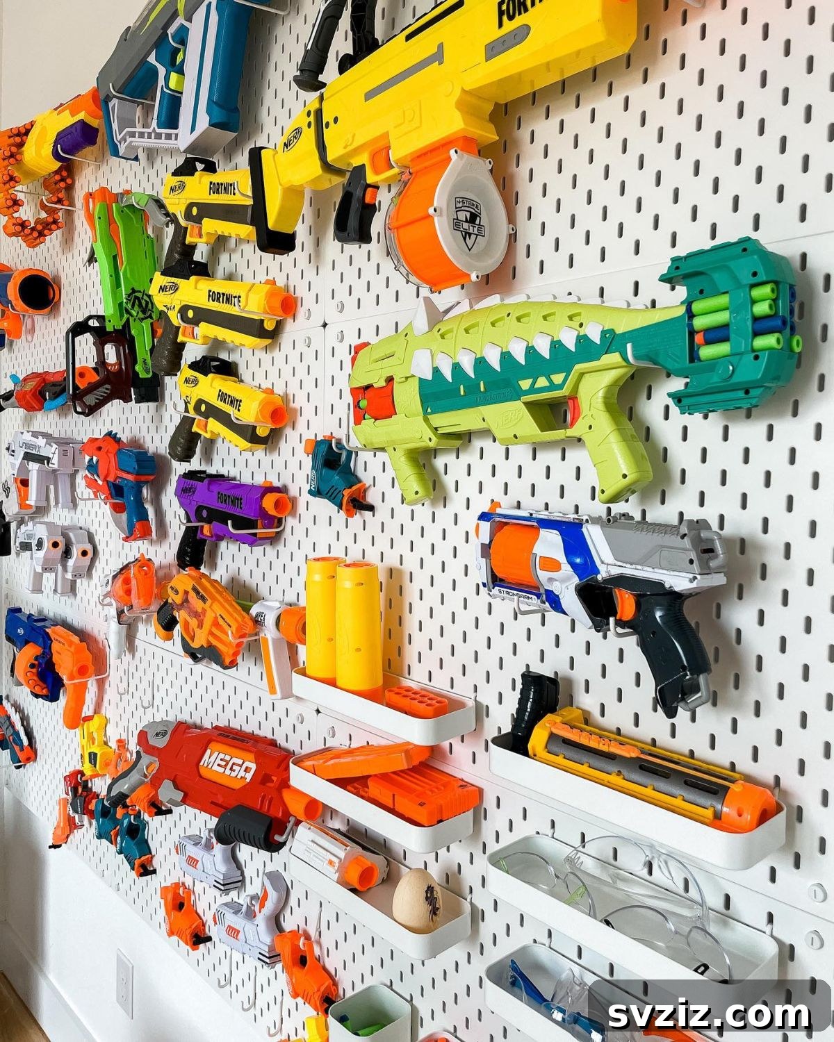 Kids Pegboard Storage