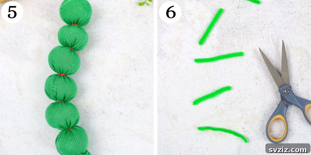 Effortless Sock Creatures 6 Nice Sock Worms - Pipe Cleaners Cut