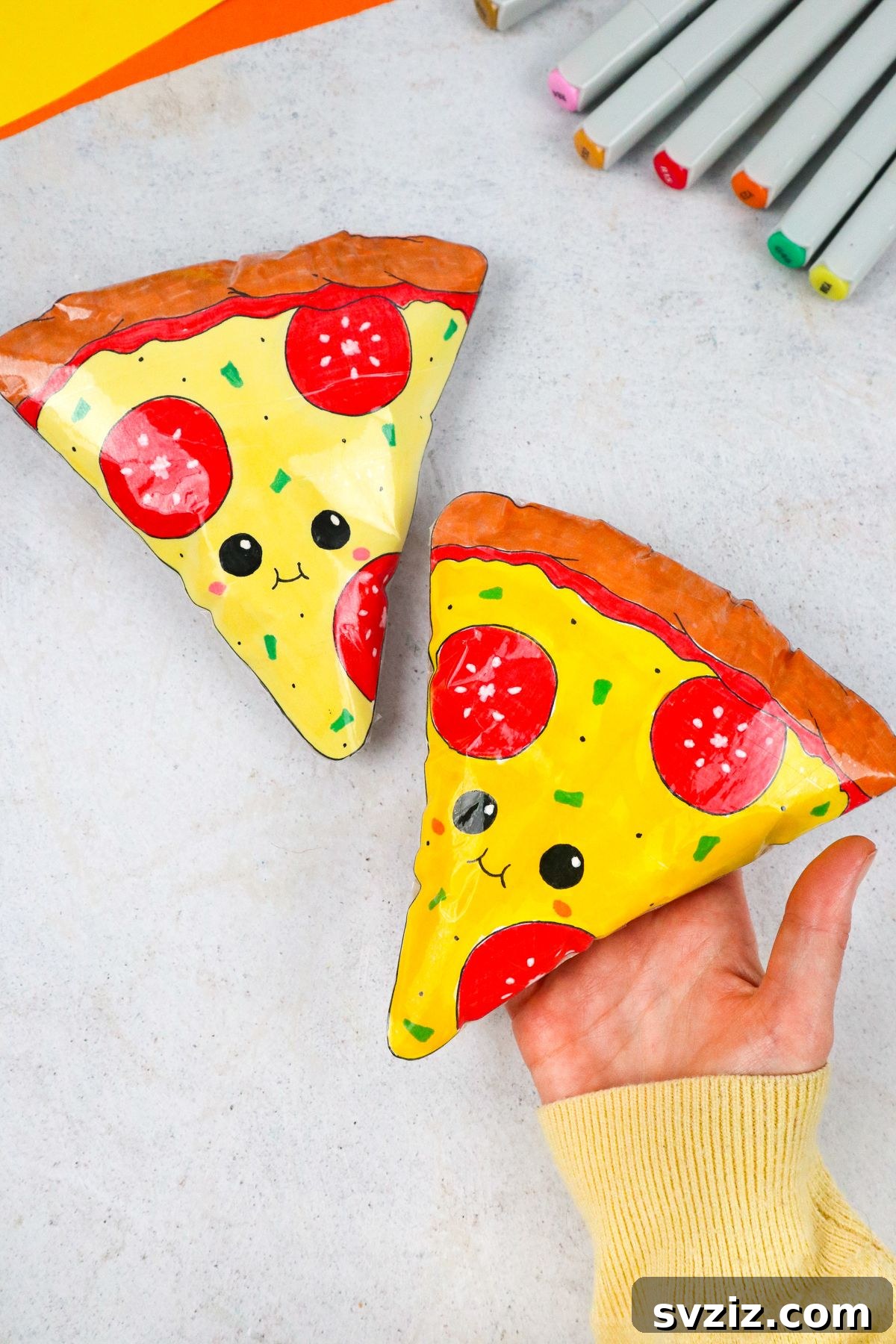 DIY Pizza Paper Squishy - Main Image