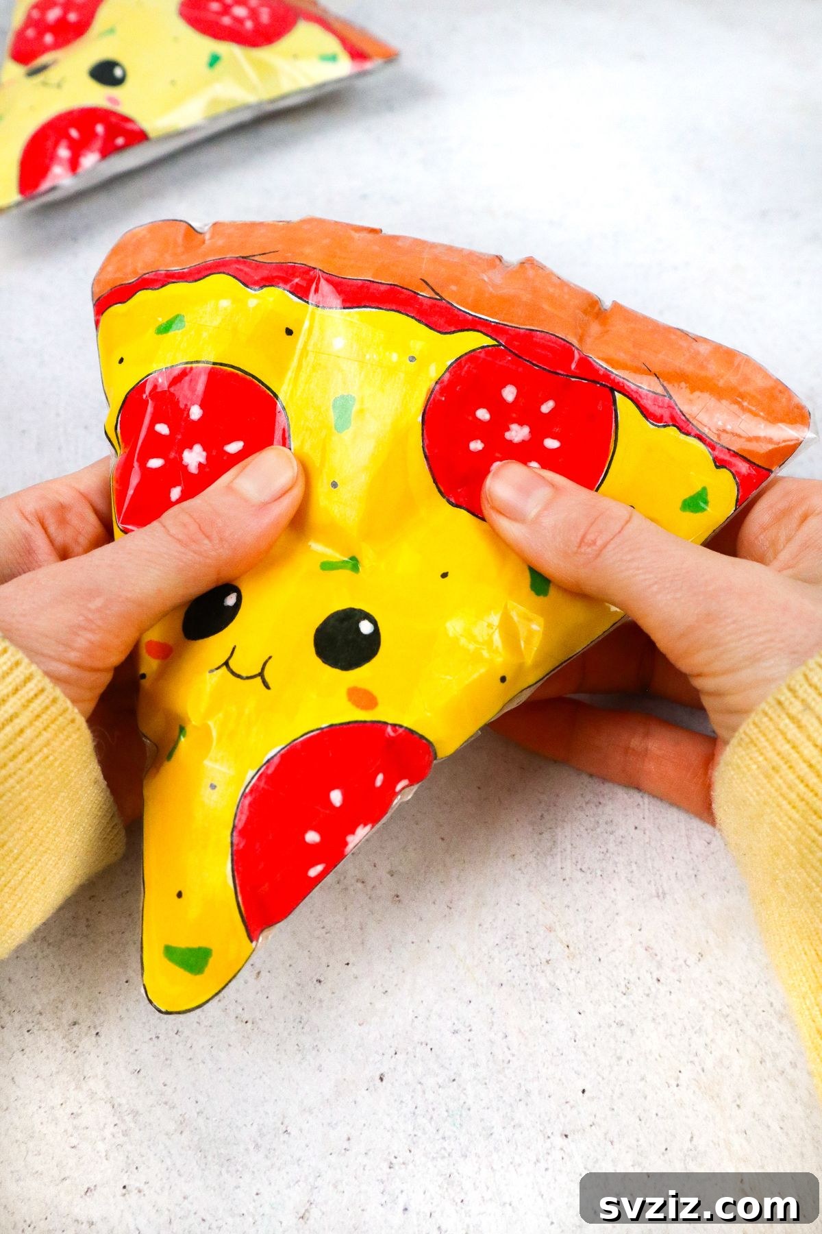 Beautiful Pizza Paper Squishy Completed