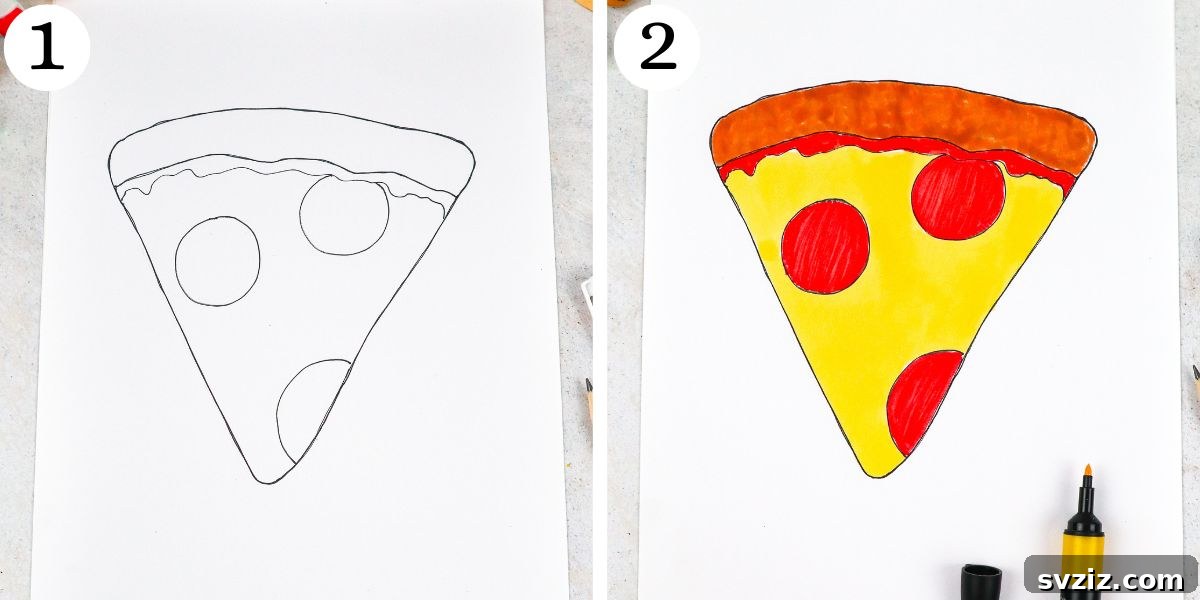 Cute Pizza Paper Squishy Design