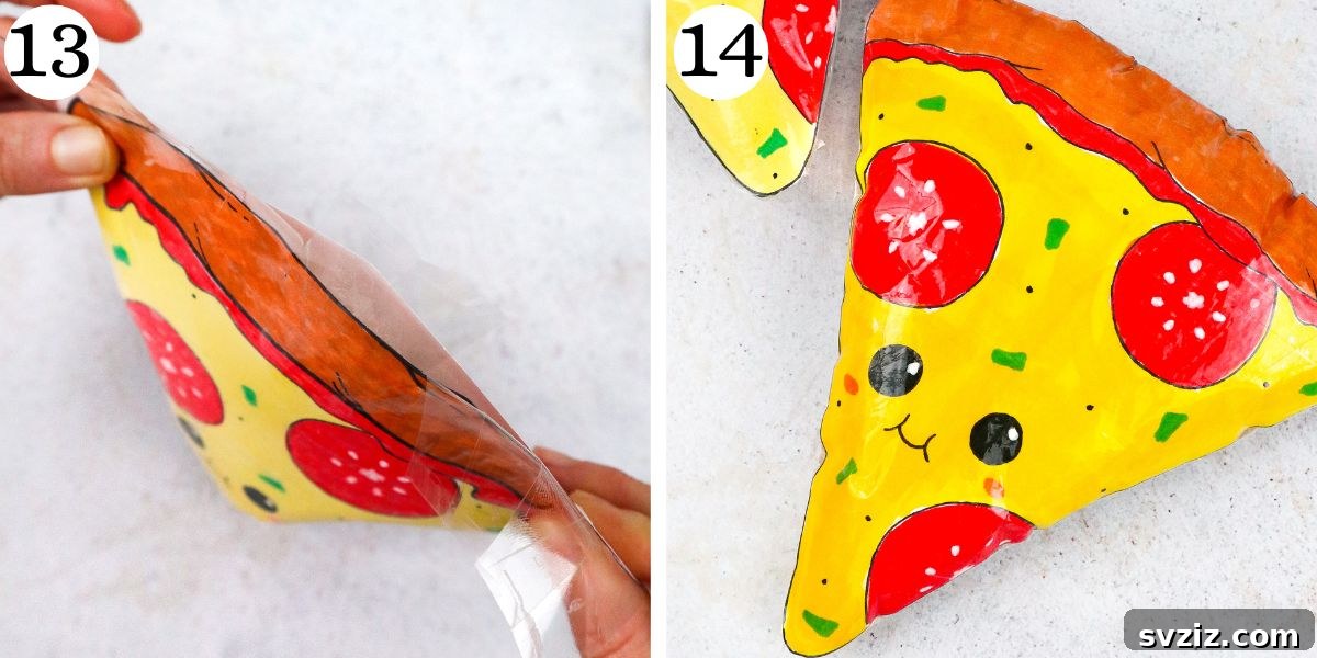 Unique Pizza Paper Squishy Finished