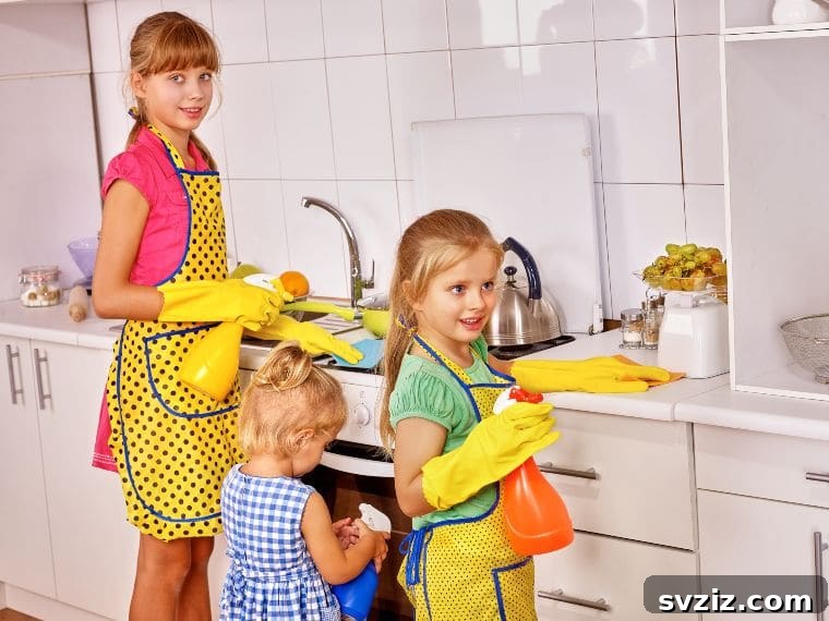 20 Fun Indoor Activities to Beat Boredom at Home 7 kids cleaning home