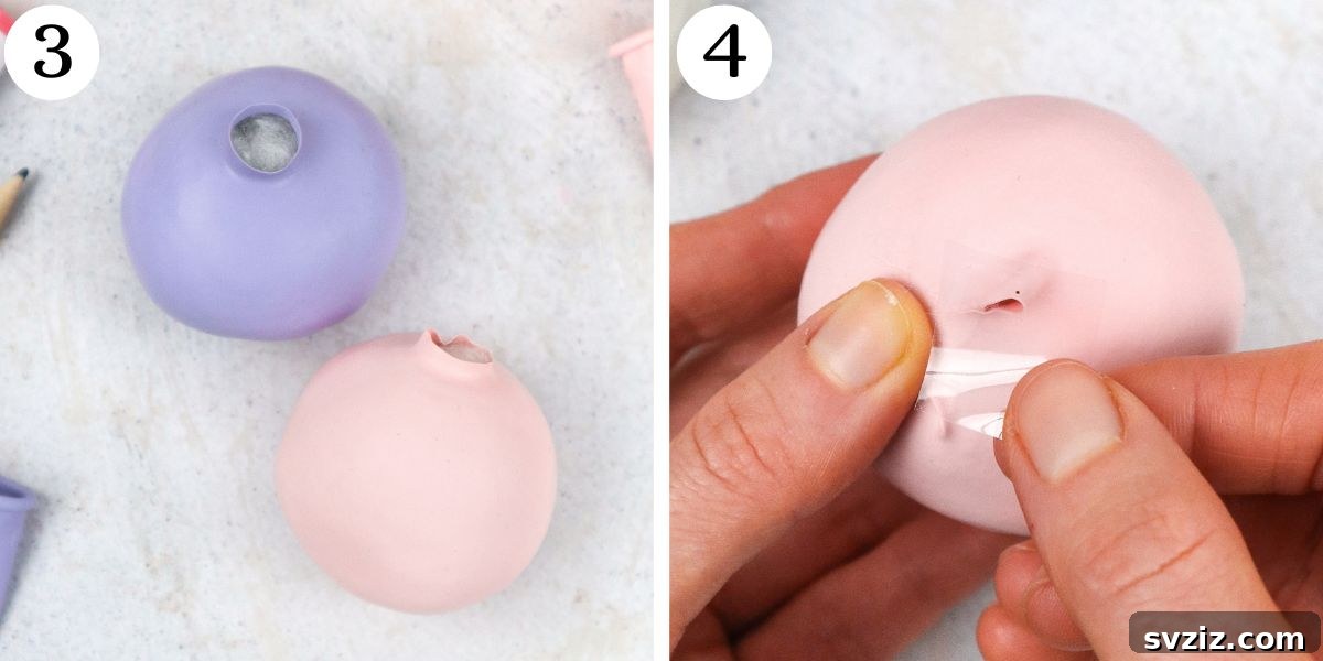 Easy Mochi Squishy - Taping a Balloon Shut