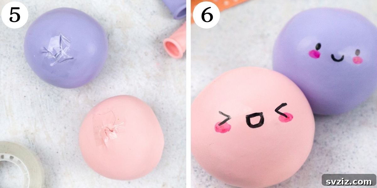 Quick Mochi Squishy - Drawing Faces