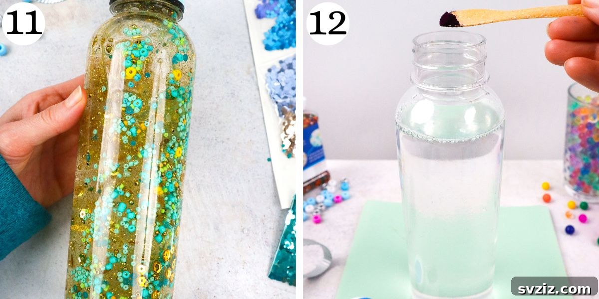 Unique Sensory Bottles - Preparing the Liquid Base