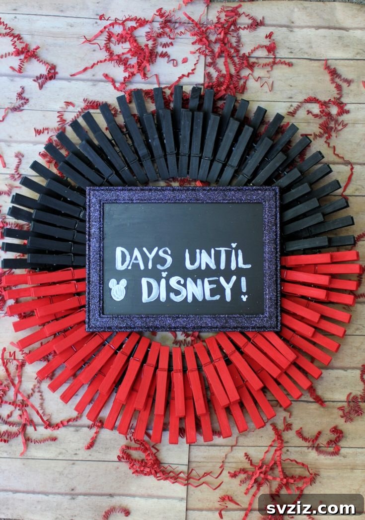 Disney Countdown Craft