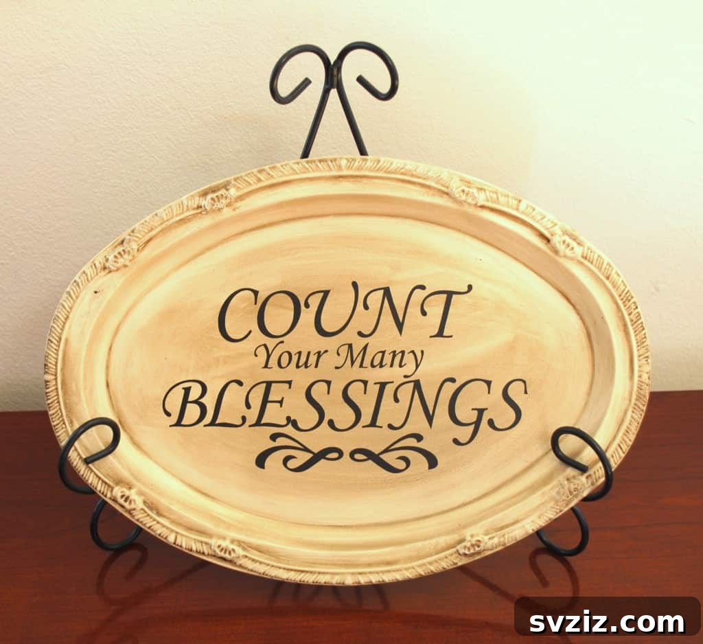Antiqued Plaque