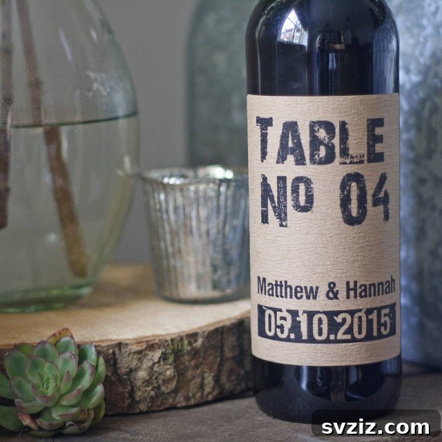 Wine Bottle Table Numbers with Vintage Labels for a Rustic Wedding