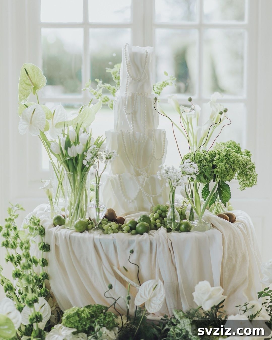 Elegant Wedding Cake Table Designs 19 17. Lacy Layers