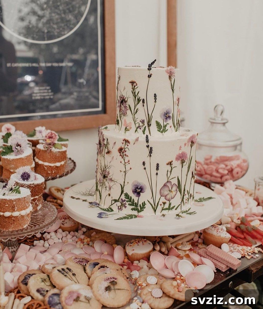 Elegant Wedding Cake Table Designs 3 1. Blush Pink Perfection