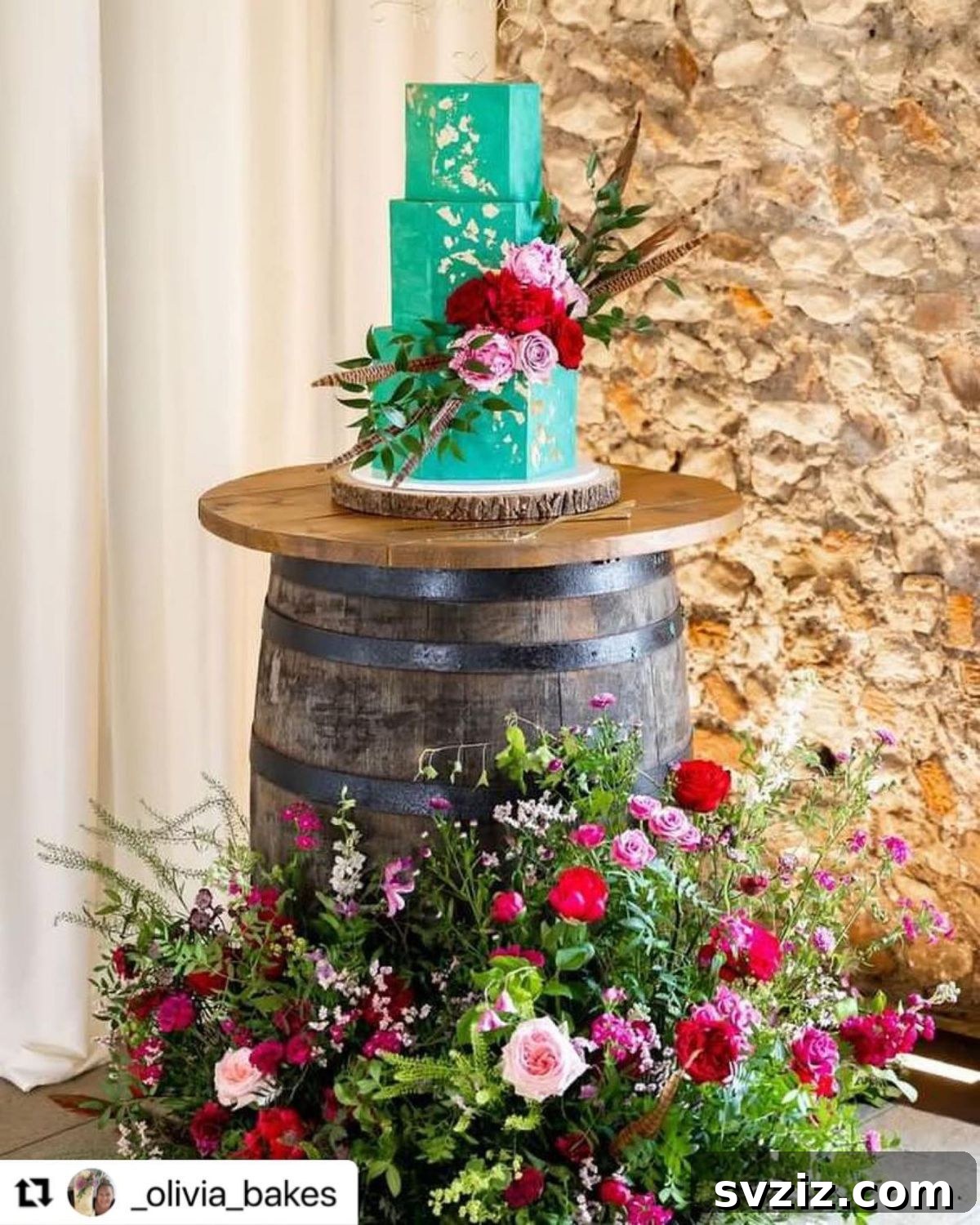 Elegant Wedding Cake Table Designs 24 22. Aged To Perfection