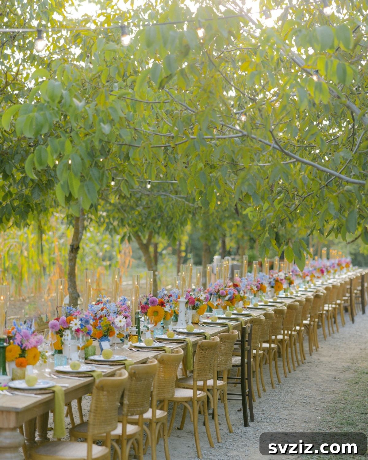 27 Breathtaking Long Table Wedding Inspirations 11 9. Bright Seasonal Blooms