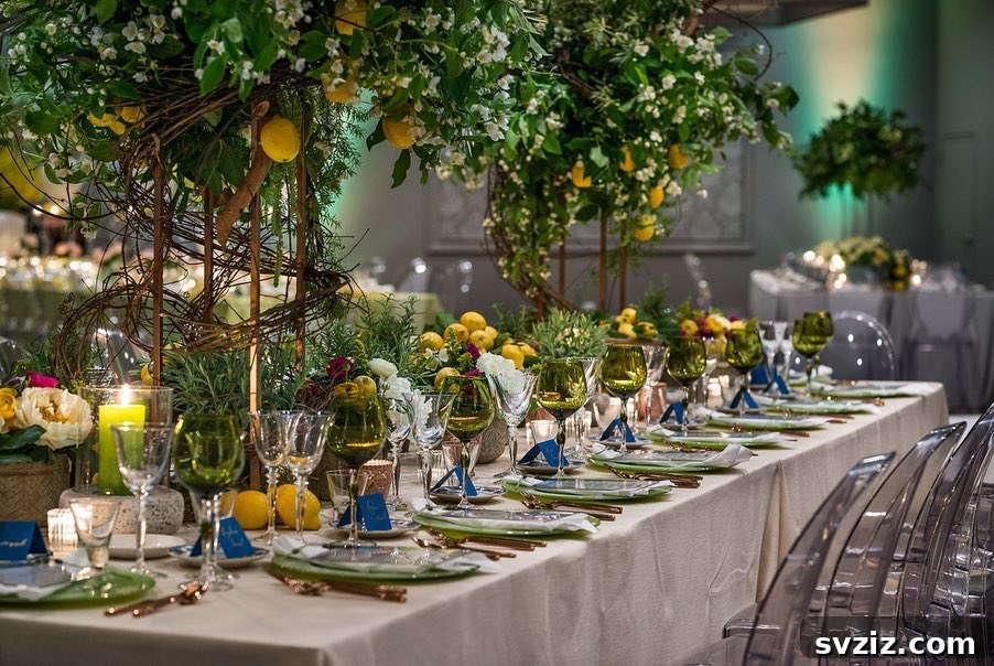 27 Breathtaking Long Table Wedding Inspirations 15 13. Lemons & Love