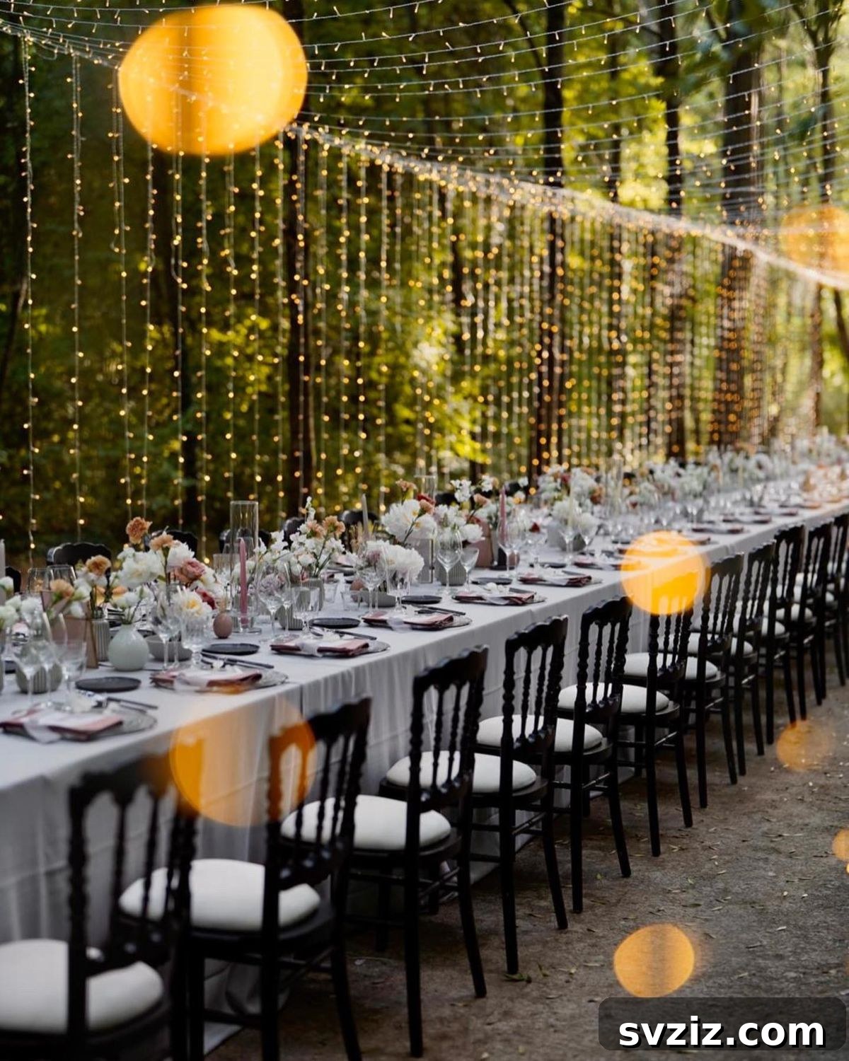 27 Breathtaking Long Table Wedding Inspirations 16 14. Fairytale Forest