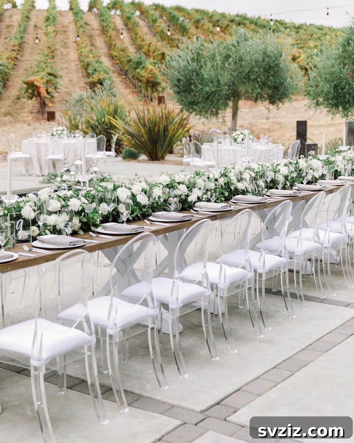 27 Breathtaking Long Table Wedding Inspirations 21 19. Runner Of Flowers