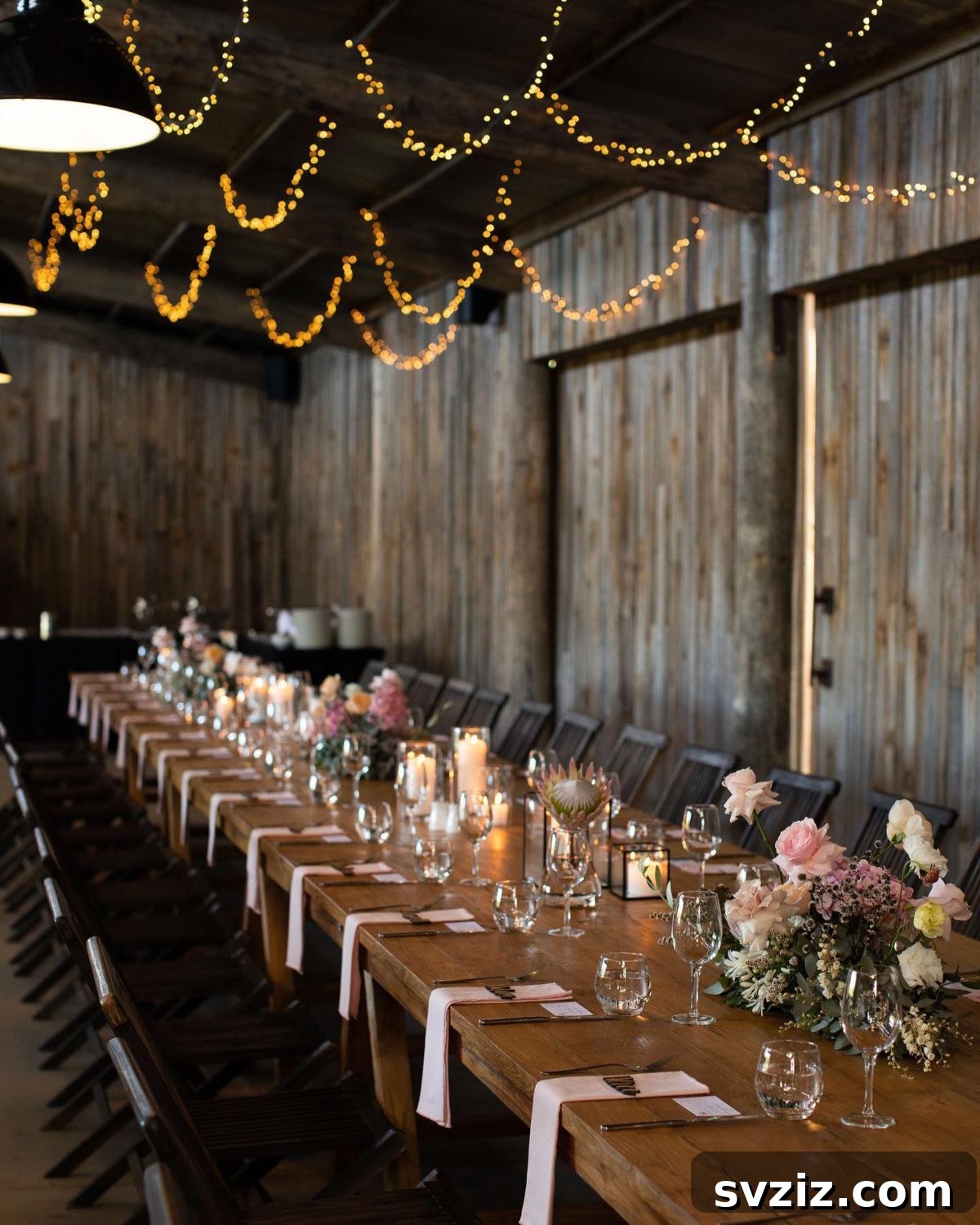 27 Breathtaking Long Table Wedding Inspirations 28 26. Farmhouse Allure