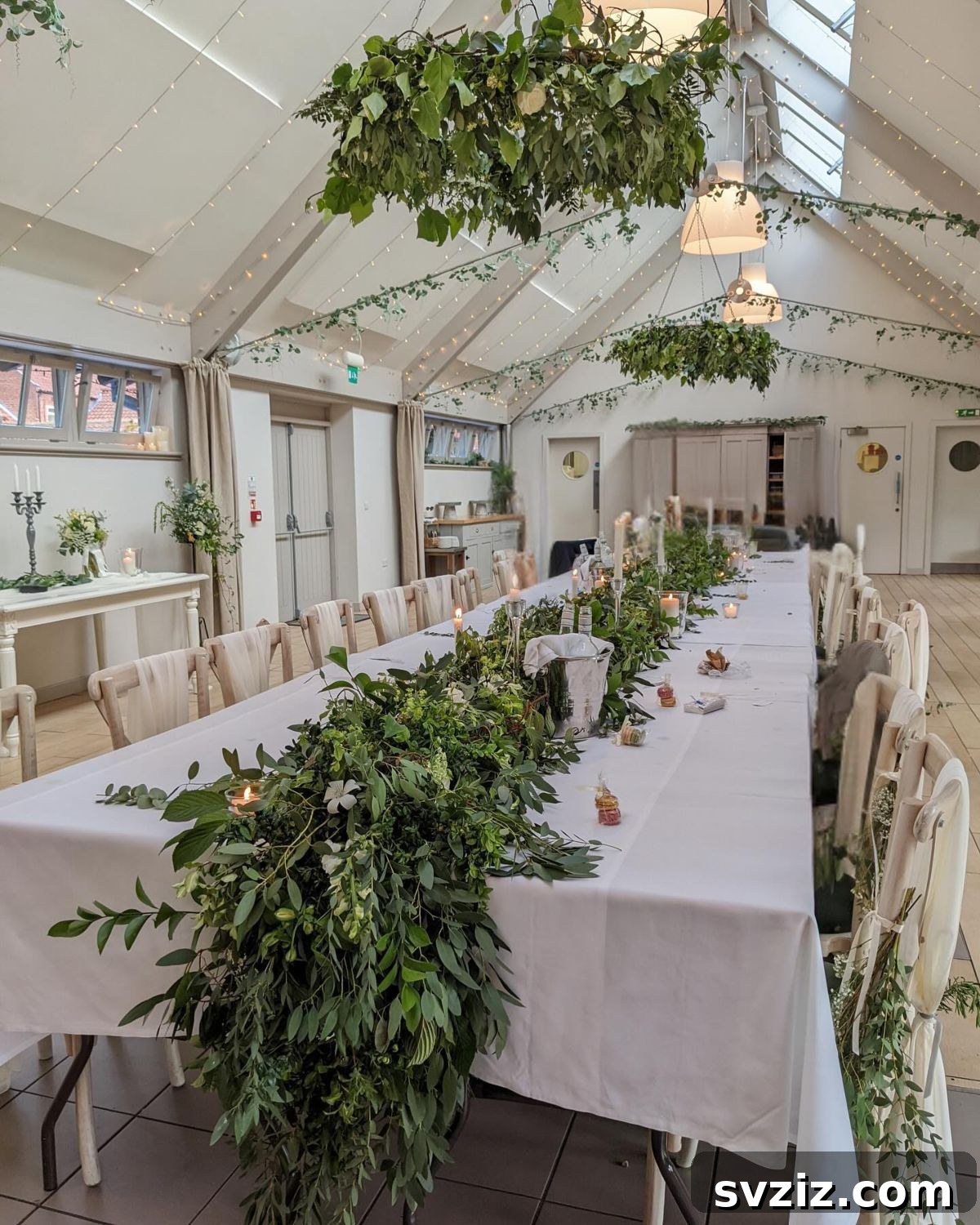 27 Breathtaking Long Table Wedding Inspirations 5 3. Forest Trail Runner