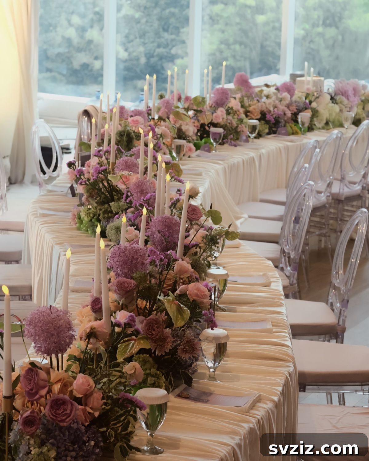 27 Breathtaking Long Table Wedding Inspirations 8 6. Curves of Love