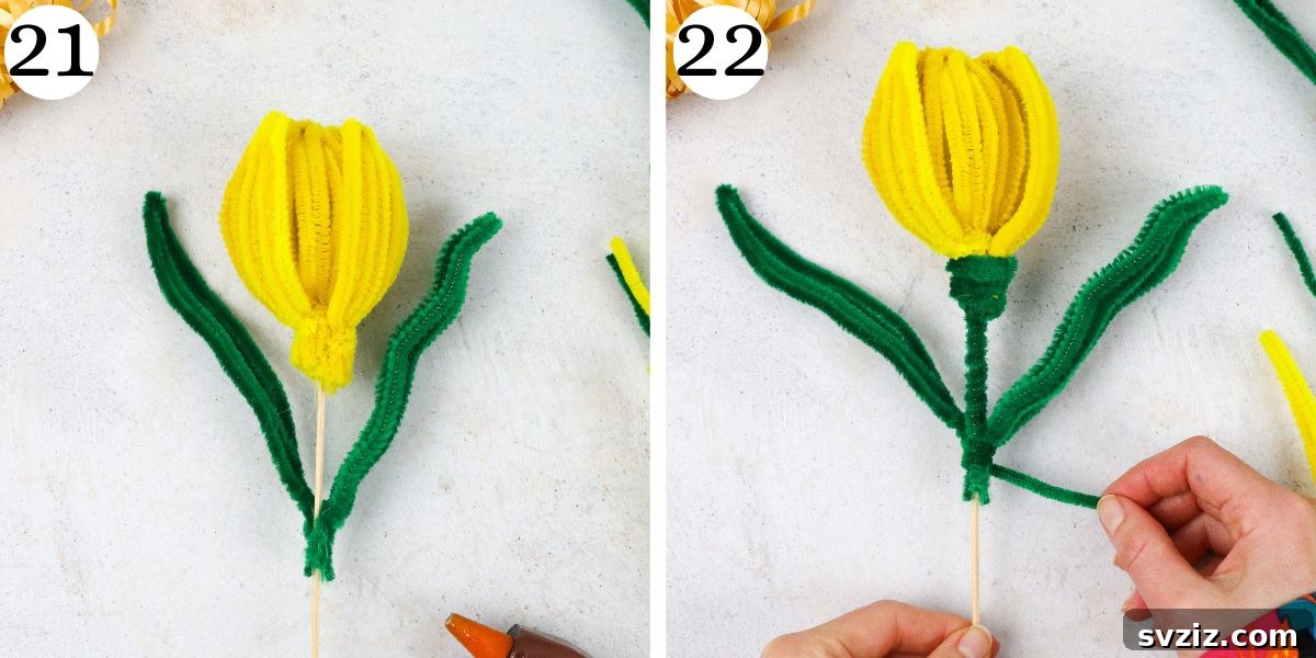 Best Tulip Bouquet with Leaves