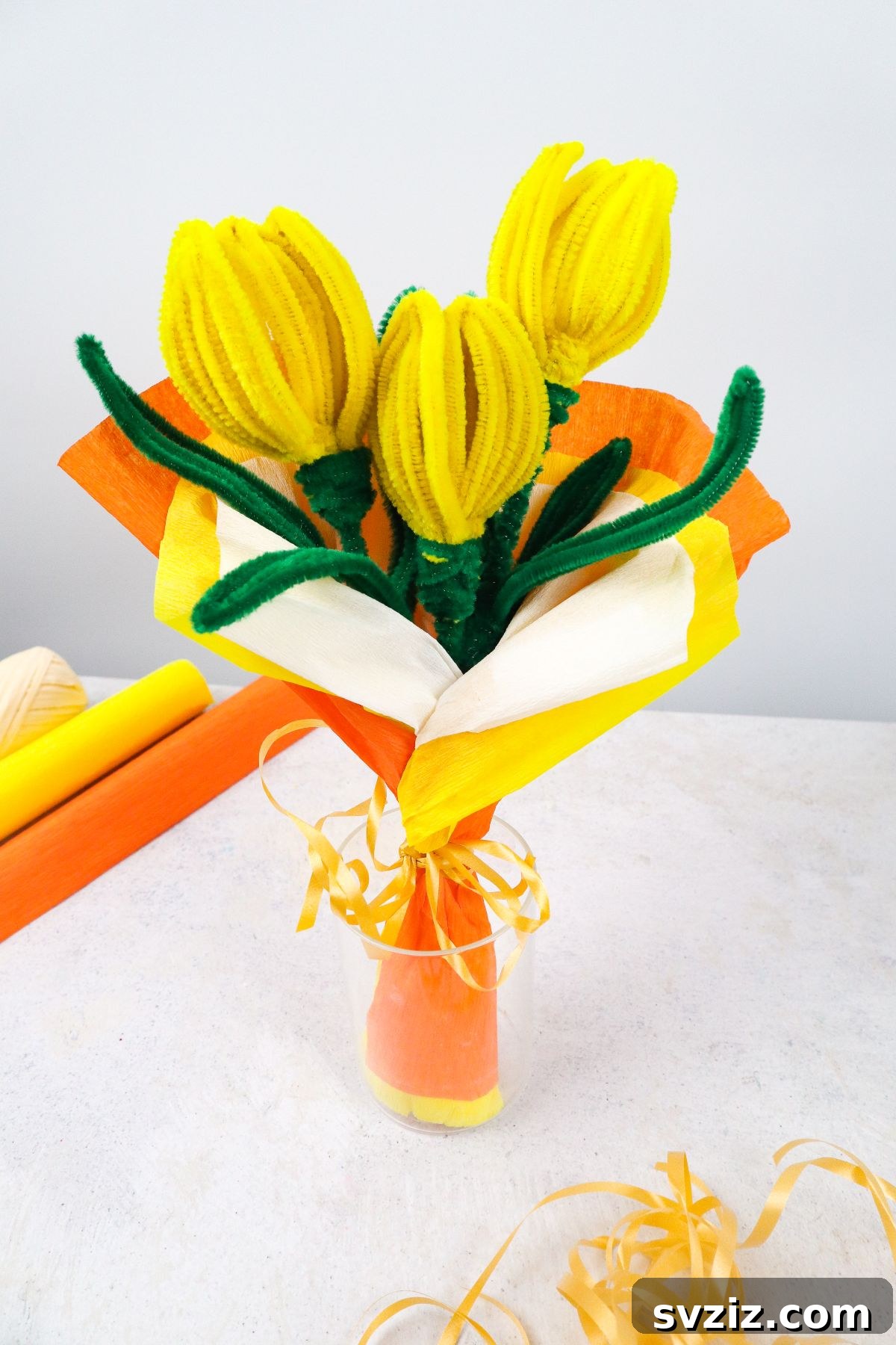 Cute Tulip Bouquet Display
