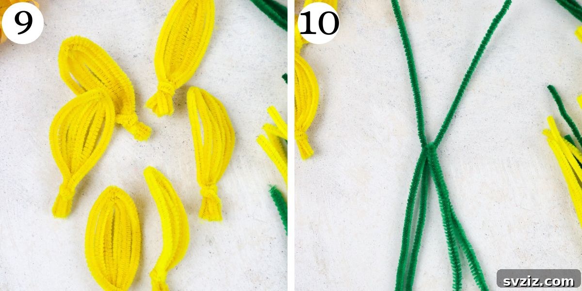 Genius Tulip Bouquet Leaf Base