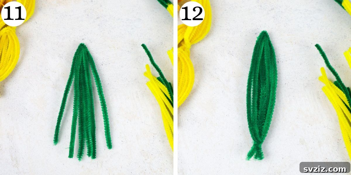 Cool Tulip Bouquet Leaf Shaping