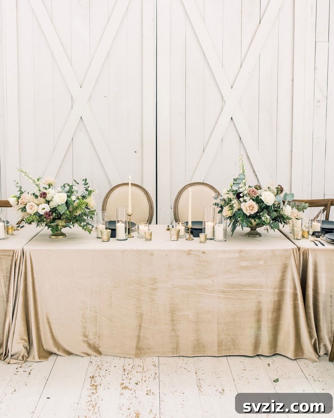 9. Champagne Head Table